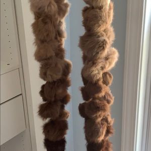 Vintage-found fur accessory scarf